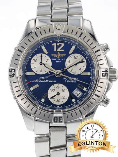 breitling colt chronograph ss 401370555259|Breitling Colt Chronograph A53035 .